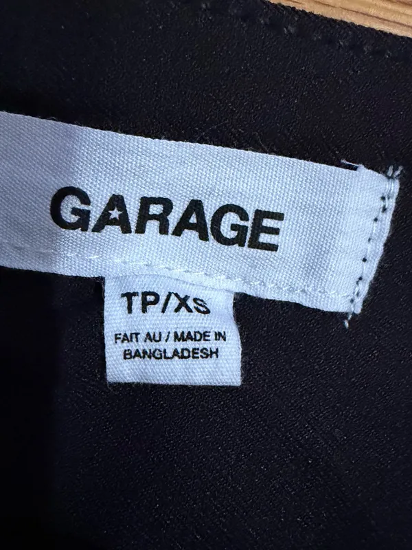 Garage Black Pleated Skort with Built-In Shorts - Image 4