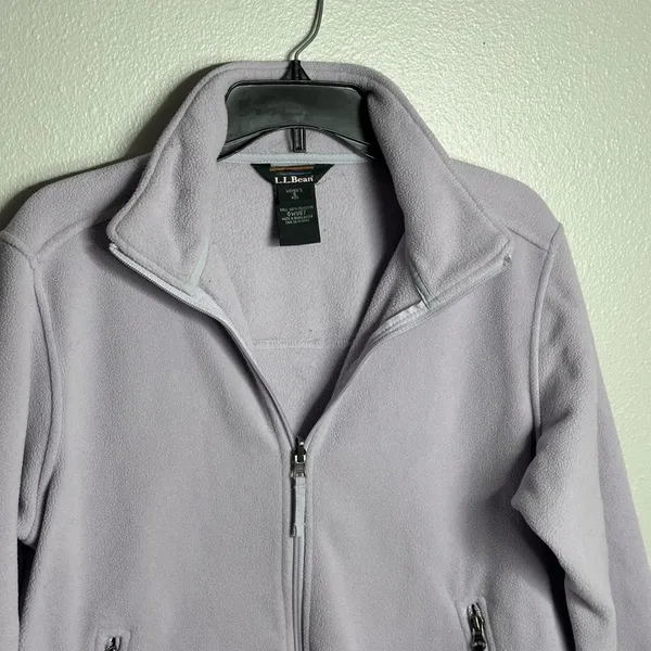 L.L. Bean Women Full Zip Lilac‎ Purple Full Zip Jacket size Small. - Image 4