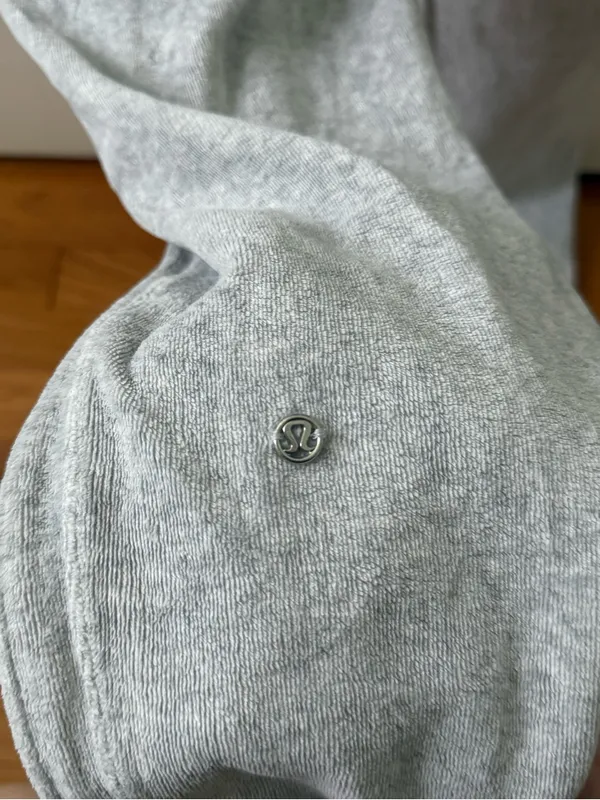 Lululemon Warm Down Jogger *Velour in Heathered Core Ultra Light Grey - Image 4