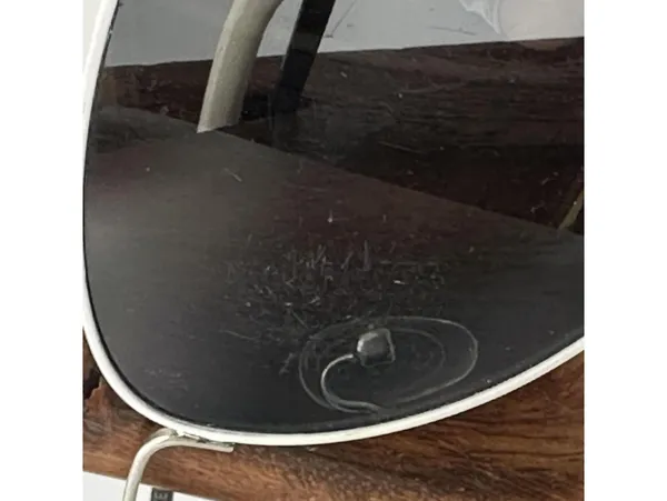 Fossil Kellan Aviator White & Silver Frame Polarized Sunglasses - Image 3