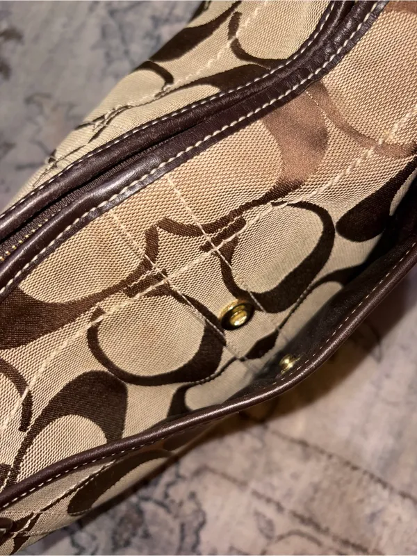 Vintage Coach Ergo Signature Jacquard Hobo shoulder bag - Image 8