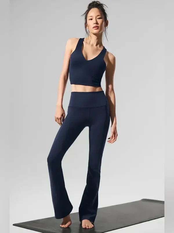 ALO Yoga Navy Airbrush Real Bra Tank Size XS - Image 3