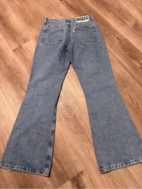 RAGGED Priest Blue Jeans Denim Flare 28 - Image 4