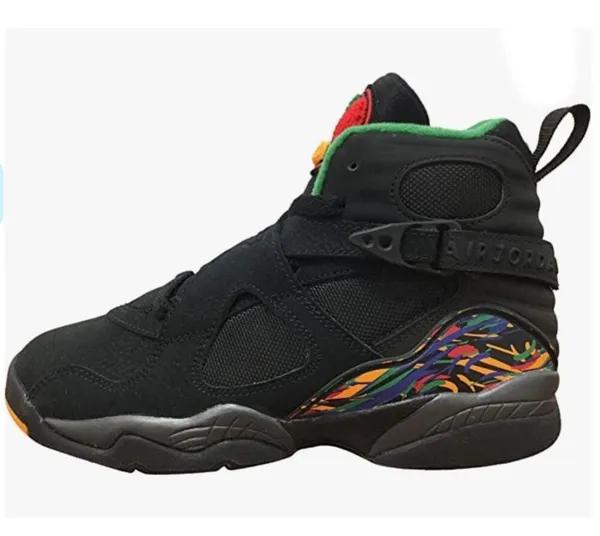 Nike Air Jordan 8 Retro GS Black 305368-004 - Image 2