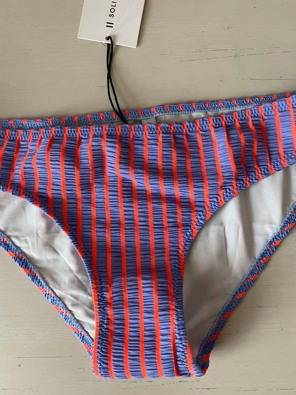 NWT  blue and orange striped bikini bottoms - Image 4