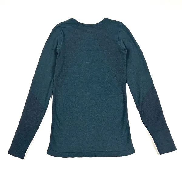 Athleta RemarkaWool Crewneck Top Women's S Long Sleeve Shirt Green Ski Gorpcore - Image 3