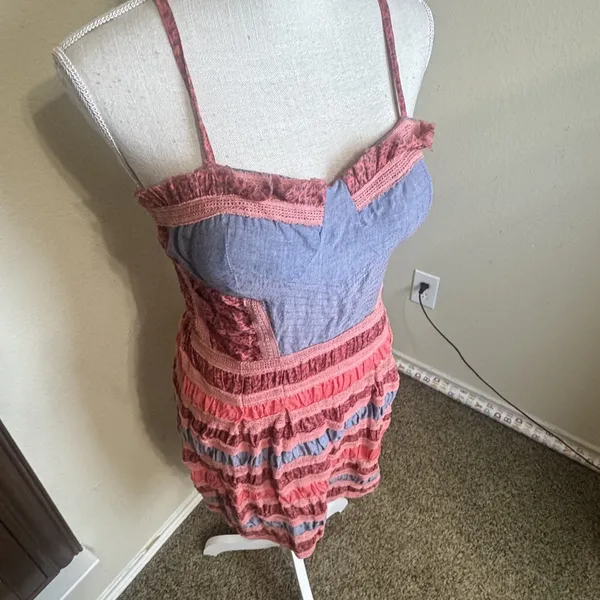 NWT American Rag Cie Corset Dress‎ Indie Sleeze Fairy Grunge Boho Festival M - Image 2
