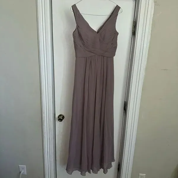 JJ’s House dusty lavender chiffon bridesmaid evening dress - Image 3