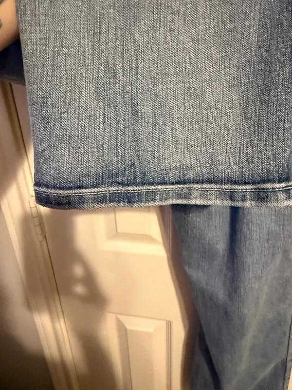 Rock & Roll Denim Mens Double Barrel Bootcut jeans 34/32 light wash EUC - Image 6