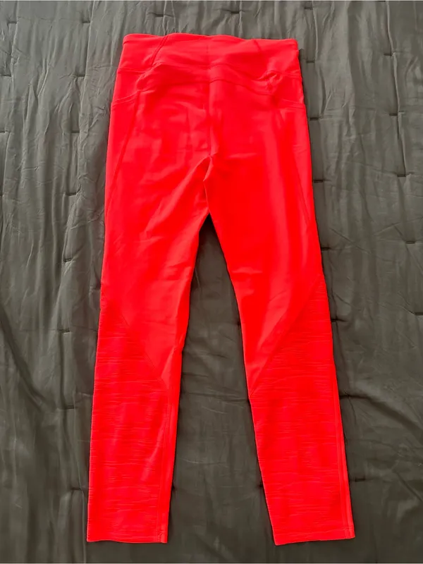 Under Armour Neon Coral Athletic Leggings - Image 2