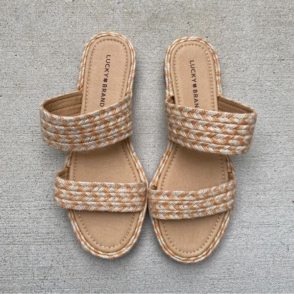 Lucky Brand Decime Espadrille Braided Jute Sandals size 8.5 - Image 5