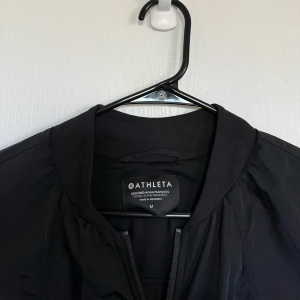 Athleta NEW Wayfarer Bomber Jacket in Black - Image 6