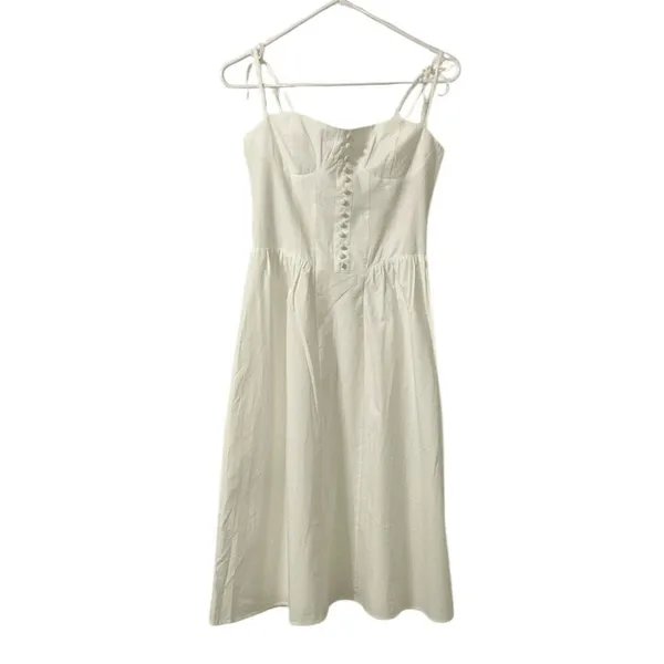 O.P.L White Midi Dress(Size XS) - Image 4
