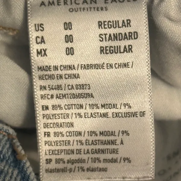 American Eagle Stretch Distressed Mom Jeans - Image 6