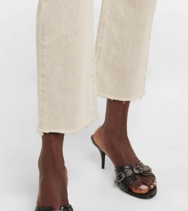 Daphne Crop High Rise Stovepipe Jeans - Image 6