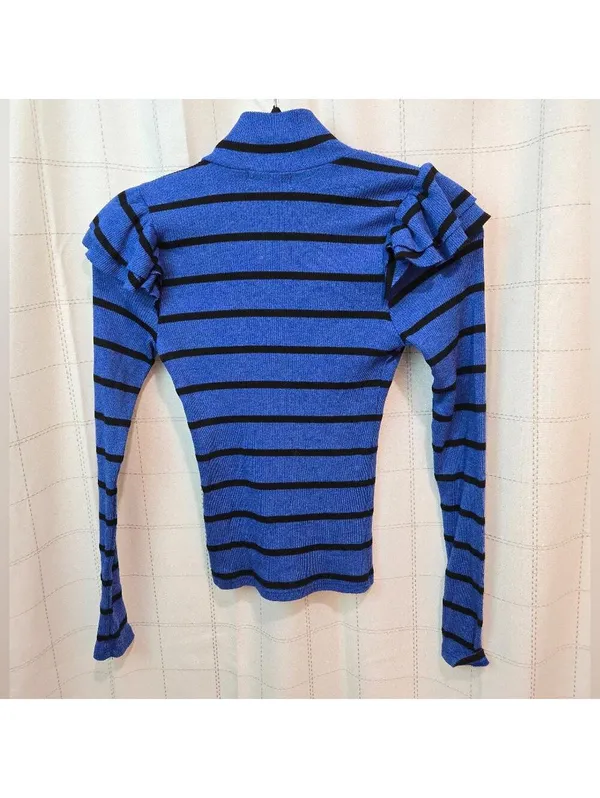 T.La Striped Ruffle Sleeve Top - Image 9