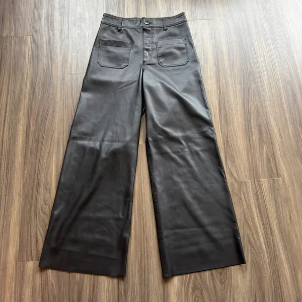 Zara Leather Pants - Image 2