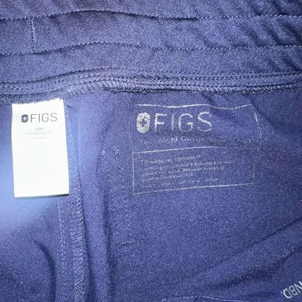 Figs navy blue M technical collection medical scrub pants - Image 2