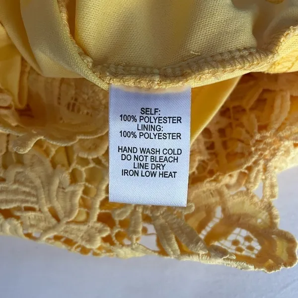 Lulus Love Poem Lace Mini Dress in Yellow Size‎ Extra Small - Image 6