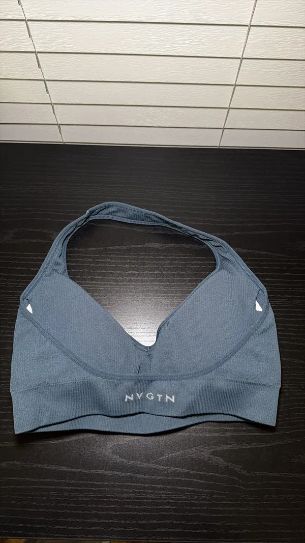 Halter NVGTN Sports Bra BLUE - Image 2