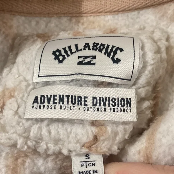 Billabong Adventure Division Switchback Mock Fleece Pullover snap button size S - Image 14