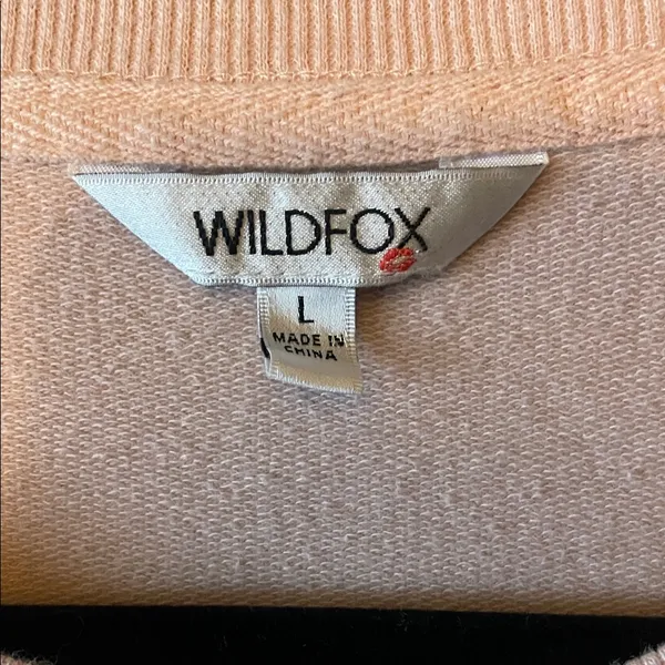 Wildfox Pink Sweatshirt - 'But First, Cocktails' - Image 2
