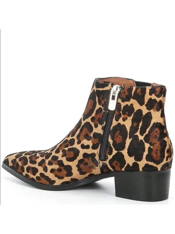 Antonio Melani Lavonnie leopard print haircalf block heel booties 7.5 - Image 2
