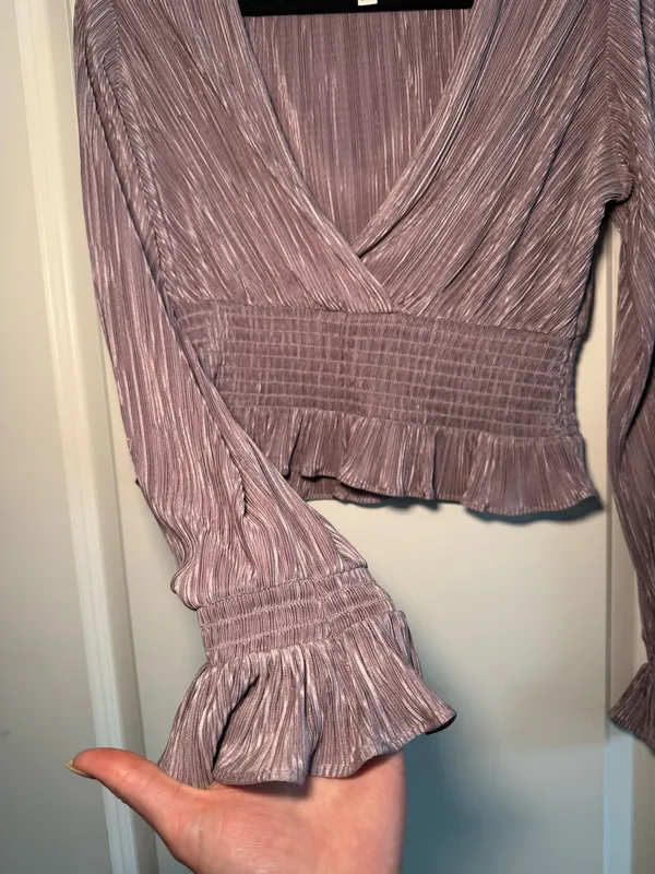 Leith Smocked Blouse Top - Image 3