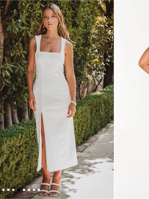 Show Me Your MuMu Eden White Square-Neck wedding dress - Image 2