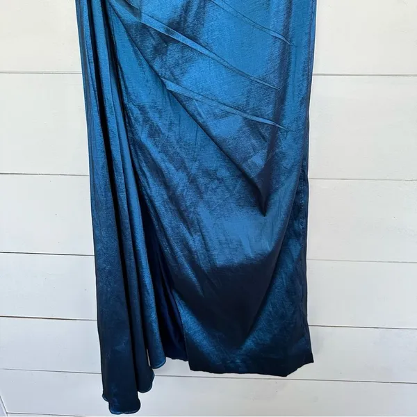 Elle Zeitoune Paulina Strapless Satin Gown Flawed - Image 3