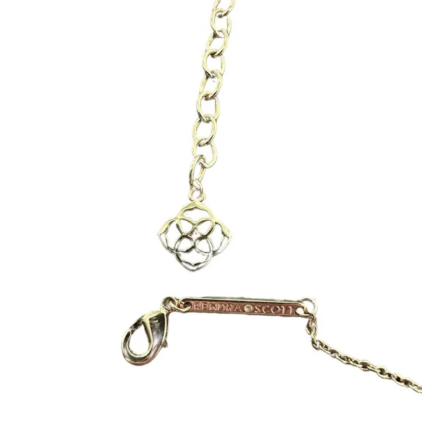 Kendra Scott Glass Stone Elisa Pendant Necklace Gold & Black - Image 5