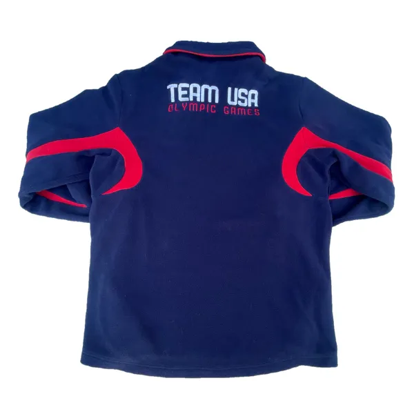National Football League Team Apparel Vintage Team USA Olympic Games Blue Fleece Sweater - Image 2