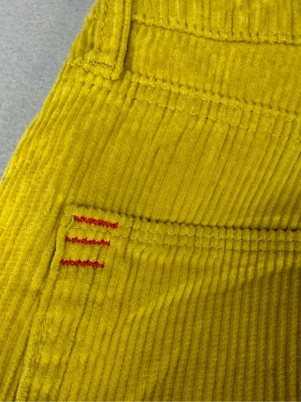 BDG Urban Outfitters Corduroy Mom Pants Womens 26 Mustard Yellow High Rise Y2K - Image 6