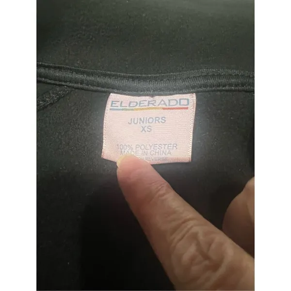 Elderado Black Fleece Jacket Sz XS Junior NWT - Image 4