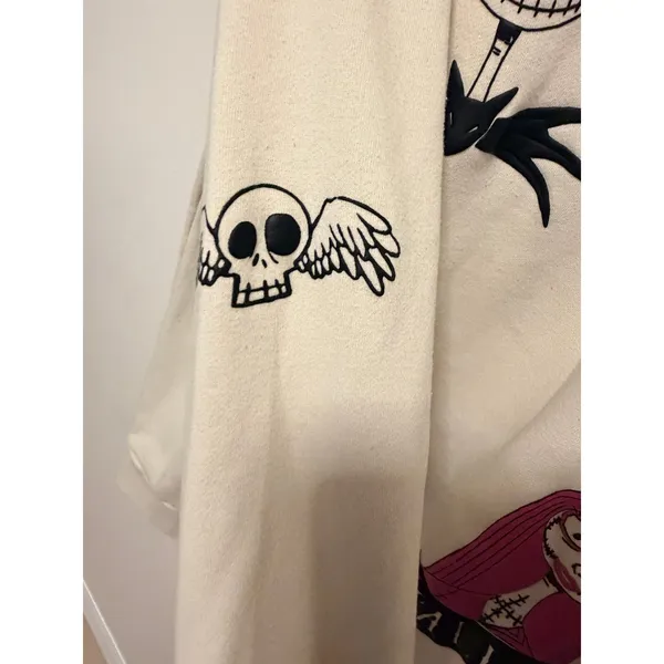 The Nightmare Before Christmas Disney Sweatshirt Sz S Halloween Y2K Gothcore Emo - Image 8