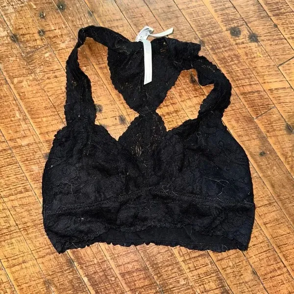 Intimately Free People black lace racerback XS Galloon bralette - Image 2