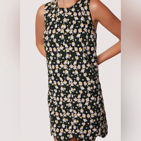 Lost + Wander Chamomile Hills Mini Shift Dress Black White Floral Size M NWT - Image 10