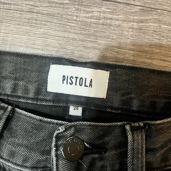 PISTOLA Alexa High Rise Slim Flare with Split jeans in Dark Sky - Image 6