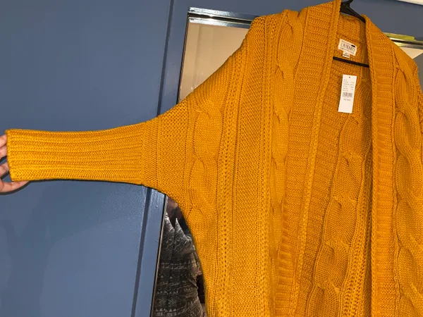 LA Hearts Yellow Knitted Cardigan - Image 7