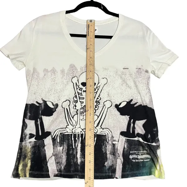 Disney Mickey Mouse Skeleton Dance Shirt Silly Symphony Halloween Size Small - Image 6