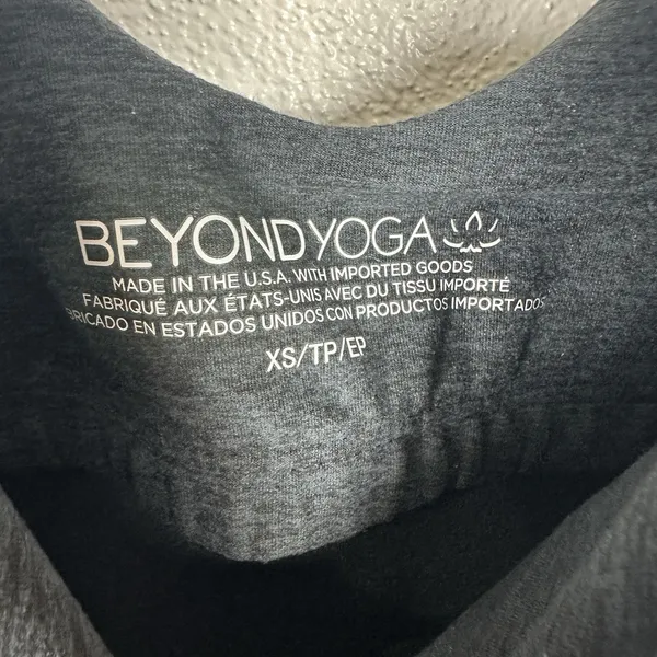 NEW Beyond Yoga Spacedye Inspire Midi Dress Womens Sz XS Charcoal Gray Shelf Bra - Image 7