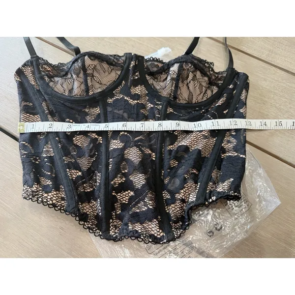 Unbranded Boned Corset‎ Top Shaping Outerwear Push Up Festival Lace Bustier Top - Image 5