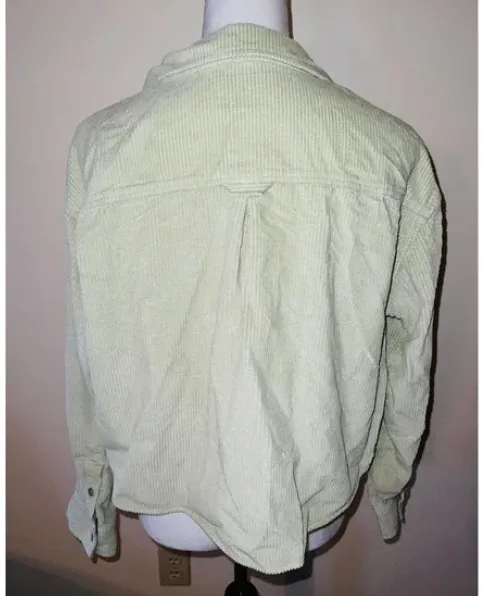 American Eagle Light Green Corduroy Jacket - Image 3