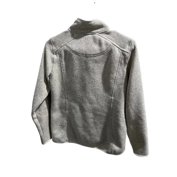 L.L.Bean Women’s Fleece Jacket Small Gray Full Zip Outdoor Casual - Image 2