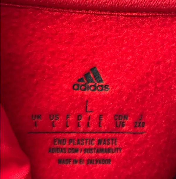 Adidas Chicago Blackhawks Red Hoodie Sweatshirt - Image 4