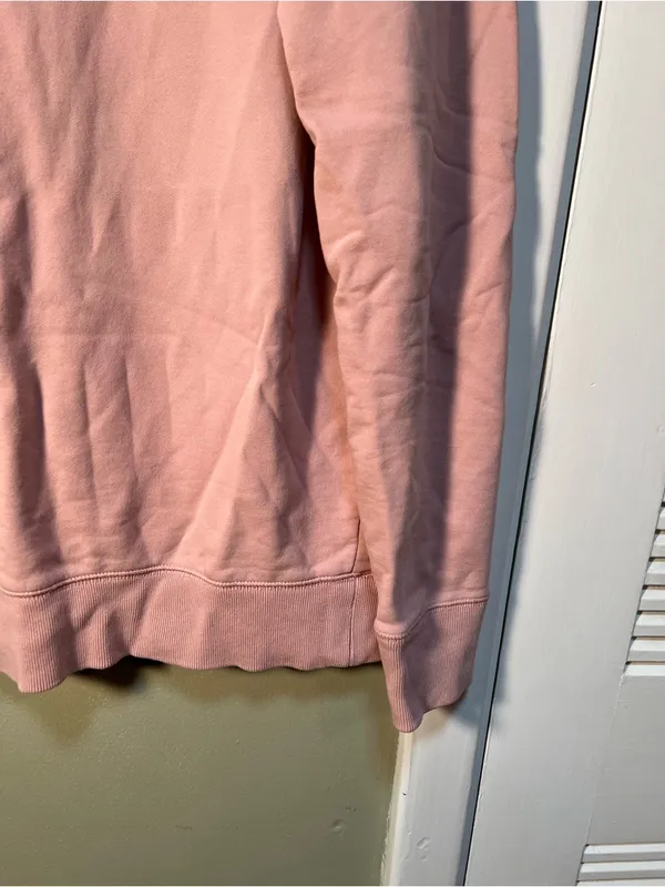 Banana Republic Women's Size Medium Crewneck Sweatshirt‎ Light Pink Clean Terry - Image 4