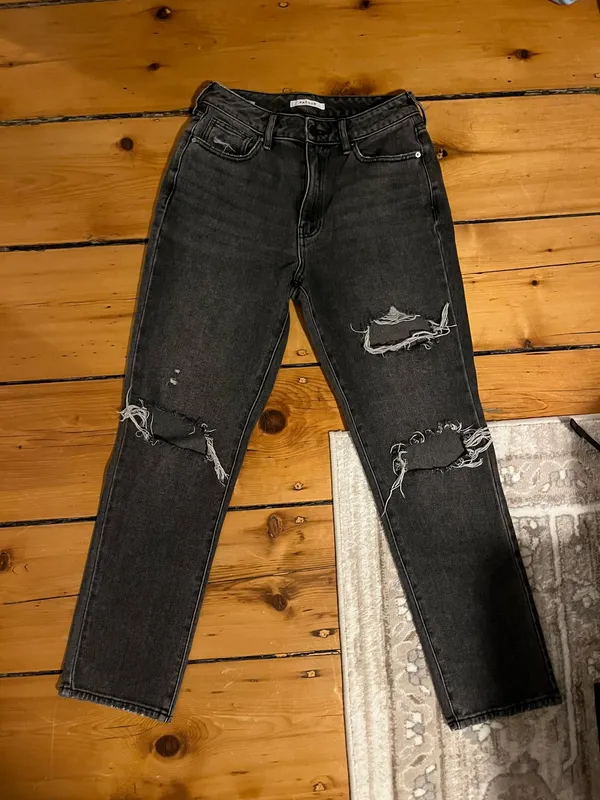 PacSun Black Mom Jeans Ripped - Image 2