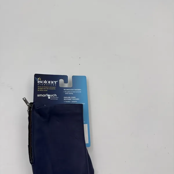 Women'S New Blue Isotoner Smart Dri Plus Smart Touch S/M Gloves Zip Sides - Image 3