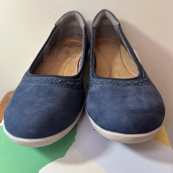 Earth Origins Fable Ballet Flats Women's 11‎ Blueberry Nubuck Comfort Shoes NIB - Image 8