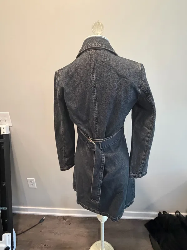 Rezexx Denim Long Jacket Blue - Image 2
